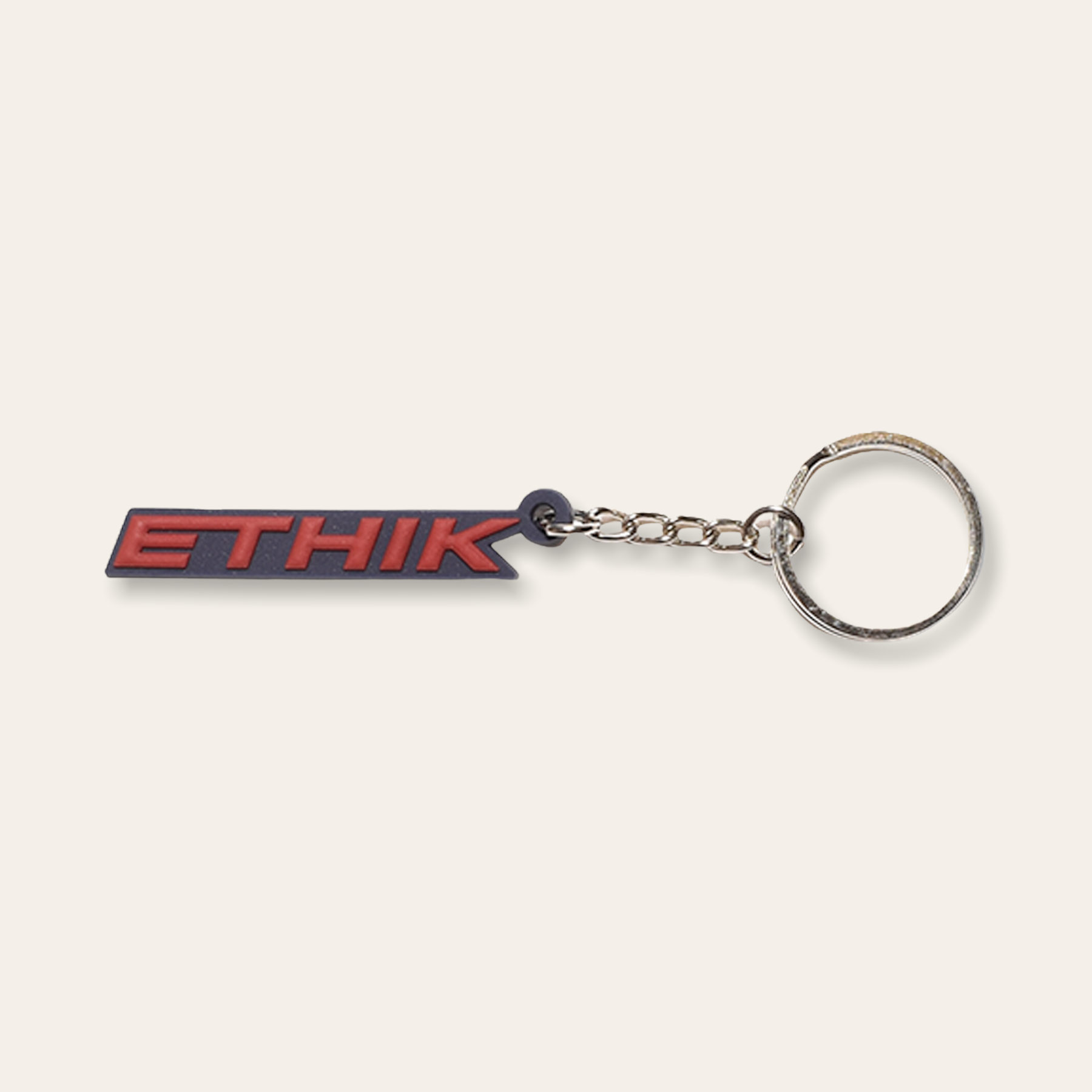 Italic Logo Keychain | Red