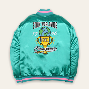 
            
                Load image into Gallery viewer, World Champs Bomber Jacket | Teal
            
        