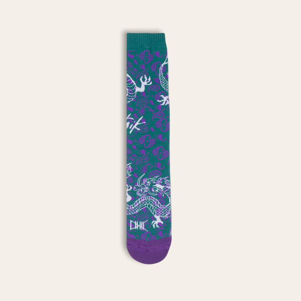 Kimono Crew Sock | Teal