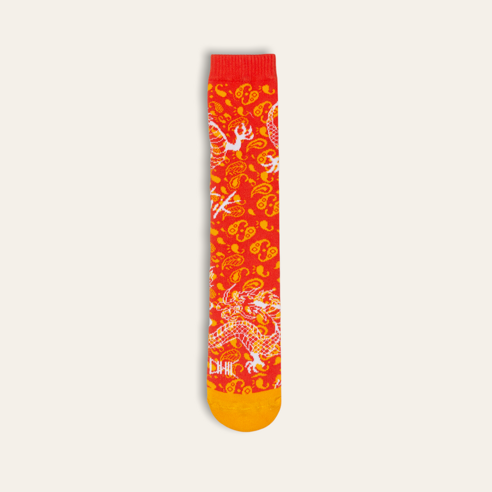 Kimono Crew Sock | Orange