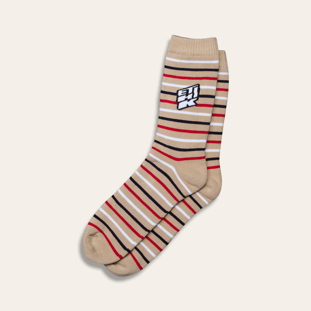Grand Striped Sock | Tan