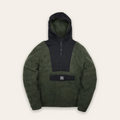 Half Zip Sherpa Fleece Jacket | Olive