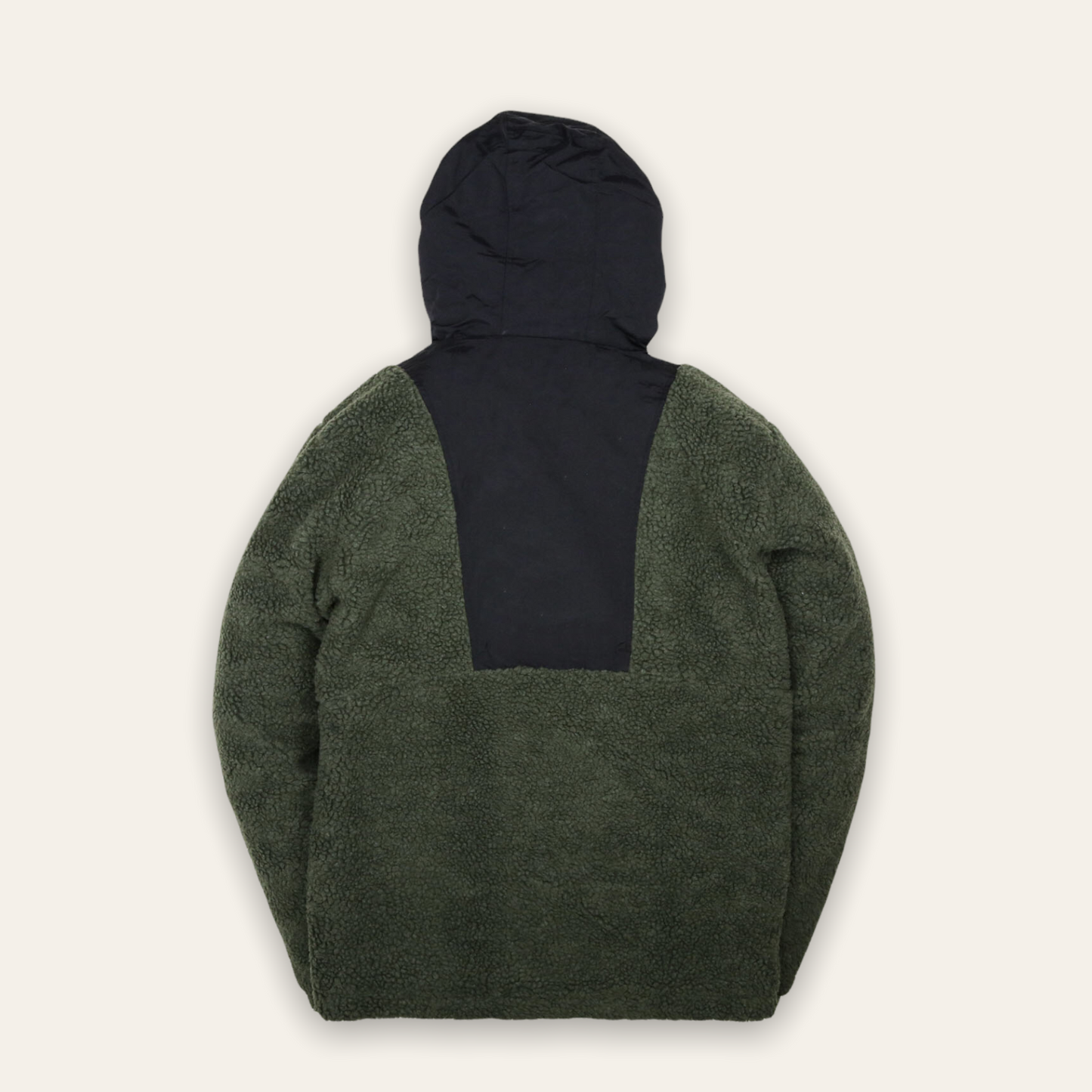Half Zip Sherpa Fleece Jacket | Olive
