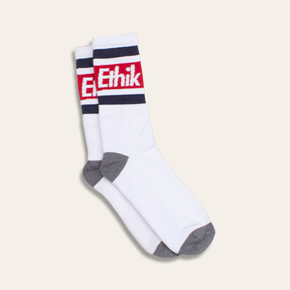 
            
                Load image into Gallery viewer, Maverick Crew Sock | White
            
        
